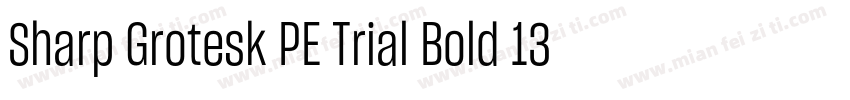 Sharp Grotesk PE Trial Bold 13字体转换